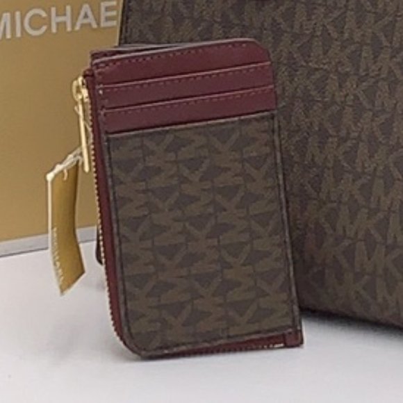 MICHAEL KORS JET SET TRAVEL SM CNR ZIP CARD HOLDER - Picture 12 of 15